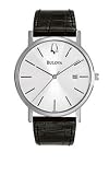 31HXXRItPML. SL160  Bulova Mens Strap Silver Dial Watch #96B104