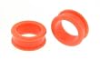 Silicon Double Flare Orange Plug - 7/8'' - Sold as a Pair