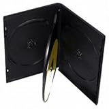 10 STANDARD Black Quad 4 Disc DVD Cases