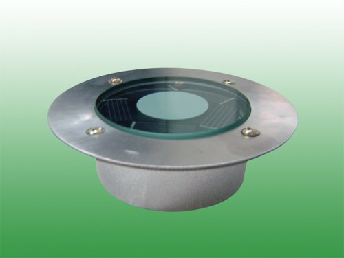 2 X Solar Round Recessed Deck Dock Patio Light