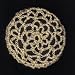 Beige Hair Net Crocheted Hair Bun Cover- LARGE