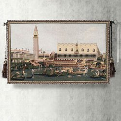 Italian Venice San Marco Wall Hanging Tapestry by Luxury Lane