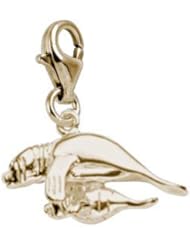 Rembrandt Charms Manatee with Baby Charm with Lobster Clasp