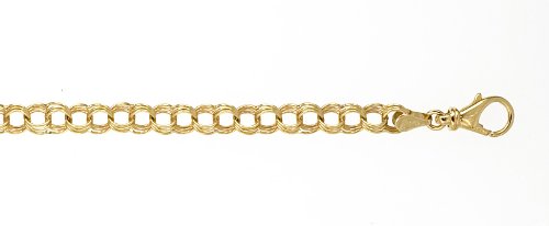 Genuine Volder Tirol (TM) Bracelet. 14KT Yellow Triple Charm 6.5mm and 8.8 grams. Authenticity and 100% Satisfaction Guaranteed.