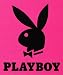New Licensed Original PLAYBOY BUNNY RABBIT HOT PINK Queen Size Royal Plush Blanket