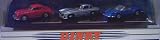 Dinky 902 Classic Sports Cars Series 1 - 1958 Porsche 356A Coupe (red), 1955 Mercedes-Benz 300SL Gullwing (silver), and 1973 Ferrari Dino 246GTS (blue) - 1:43 Scale Diecast