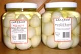 Lakeside Foods Pickled Eggs - Two 20ct. 36oz. Jars - One Red Hot & One Regular