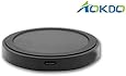 Wireless Charger,AOKDO Qi Wireless Charging Pad for Samsung Galaxy S6 Edge iPhone 6 Moto Smart Watch Tablets (Black)