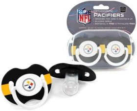Pittsburgh Steelers Pacifiers - 2 Pack, Catalog Category: NFL