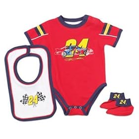 nascar baby clothes 24 Jeff Gordon Creeper Bib Booties
