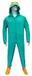 Phineas And Ferb Perry The Platypus Footie Onesie Pajamas with Hood