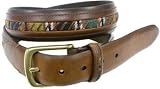 Columbia Sportswear Fabric Inset Leather Belt