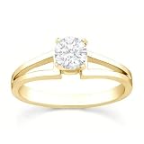 0.25 Carat VS2 - GIA Certified Diamond Solitaire Engagement Ring on 14k White Gold