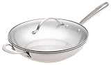 Simply Calphalon Stainless Collectors Edition 11-Inch Deep Skillet with Cover
