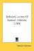Book Selected Letters Of Samuel Johnson (1784)