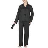 Gilligan & O'Malley® Satin Pajama Set - Ebony Jacquard