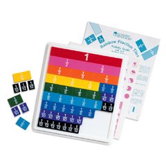 Learning Resources Rainbow Fraction Tiles with Tray