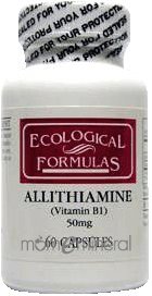 Allithiamine 50 mg 60 Capsules by Ecological Formulas