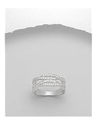 CZ Ring In 92.5 Sterling Silver