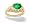 14K Yellow Gold Genuine Oval Emerald and Diamond Antique Style Ring - Size 4