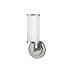 Murray Feiss WB1323PN, Industrial Revolution Glass Wall Sconce Lighting, 1 Light, 100 Watts, Nickel