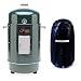 Brinkmann 852-7080-9 Gourmet Charcoal Smoker and Grill with Vinyl Cover, Green