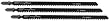 Bosch T744D3 7-Inch 6 TPI Wood Cut Jig Saw Blade - 3 Pack