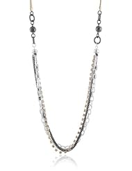 Nine West "Mixtape" Tri-Tone Mixed Strand Necklace, 42"