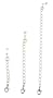 Necklace Bracelet Extender Set - Silver Tone - 3 Pcs Total