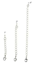 Necklace Bracelet Extender Set - Silver Tone - 3 Pcs Total
