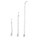 Necklace Bracelet Extender Set - Silver Tone - 3 Pcs Total