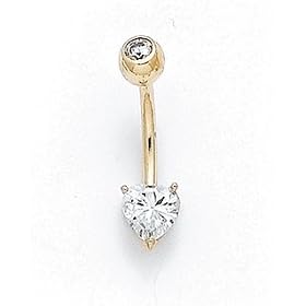 sparkly belly button rings