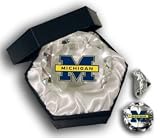 MICHIGAN WOLVERINES DIAMOND GLASS