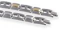 Magnetarmband Edelstahl H - Form vergoldet - Magnetschmuck