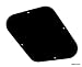 Les Paul Guitar Cavity Cover Backplate ABS BLACK