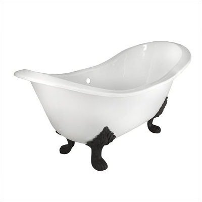 Double Slipper Clawfoot Bath Uncoated Brass