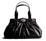 Coach Large Leather Garnet Satchel Handbag 13924