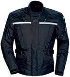 TOURMASTER/CORTECH TRANSITION MOTORCYCLE JACKET BLACK SIZE:XLG