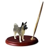 Akita Dog Desk Set - Gray