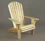 40" English Courtyard Natural Cedar Over-Sized Wooden Adirondack Chair