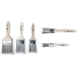 Capri Tools 00308 Brush Paint Stain Varnish Set with Wood Handles, 5-Piece