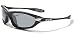 X Loop X44 Sunglasses Wrap Style UV400 Lens for Baseball, Softball, Cycling, Golf, Kayaking and All Active Sports. Powder Black (POW)