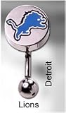 NFL Reverse Top Down Belly Button Ring - Detroit Lions