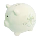 Stephan Baby Ceramic Piggy Bank, God Bless This Child