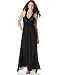 Max & Cleo Cross-Front Gown With Rosettes at Straps