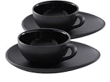 Nigella Lawson Cappuccino Cup/Saucer Set/2 Black