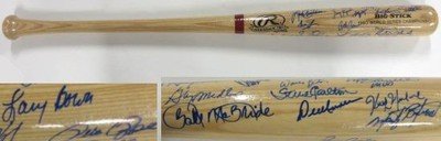 1980 Philadelphia Phillies WS Champs Signed Rawlings Bat w/ 25 Signatures JSA at Amazon.com