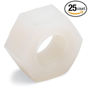 Nylon Hex Nut, M5-0.8 (Pack of 25)