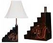 Dragon Step Tansu Table Lamp