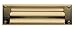 Baldwin 0015.003 Open Magazine Size Letter Box Plate, Lifetime Polished Brass